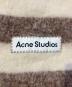 ACNE STUDIOS (アクネ ストゥディオズ) ストライプ マフラー ブラウン：10000円