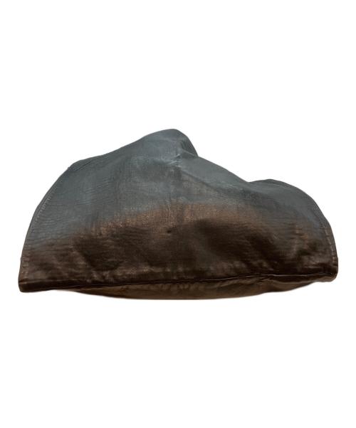 MM6 Maison Margiela（エムエムシックスメゾンマルジェラ）MM6 Maison Margiela (エムエムシックスメゾンマルジェラ) レザーショッピングトートバッグ ブラックの古着・服飾アイテム