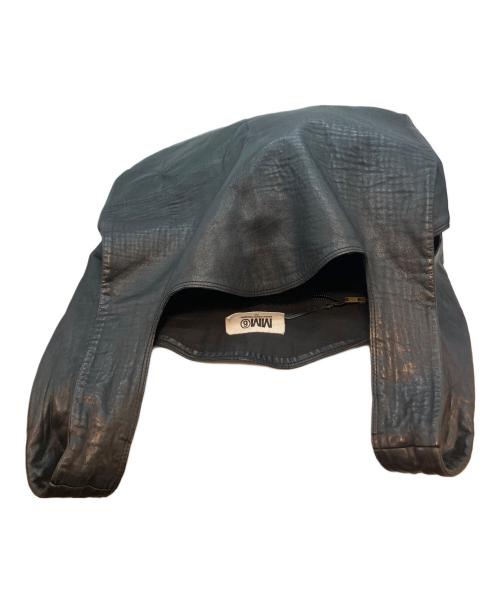 MM6 Maison Margiela（エムエムシックスメゾンマルジェラ）MM6 Maison Margiela (エムエムシックスメゾンマルジェラ) レザーショッピングトートバッグ ブラックの古着・服飾アイテム