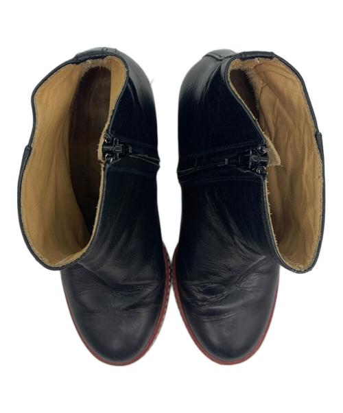 MM6 Maison Margiela（エムエムシックスメゾンマルジェラ）MM6 Maison Margiela (エムエムシックスメゾンマルジェラ) ウェッジソールブーツ ブラック サイズ:36の古着・服飾アイテム