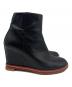 MM6 Maison Margiela (エムエムシックスメゾンマルジェラ) ウェッジソールブーツ ブラック サイズ:36：8000円