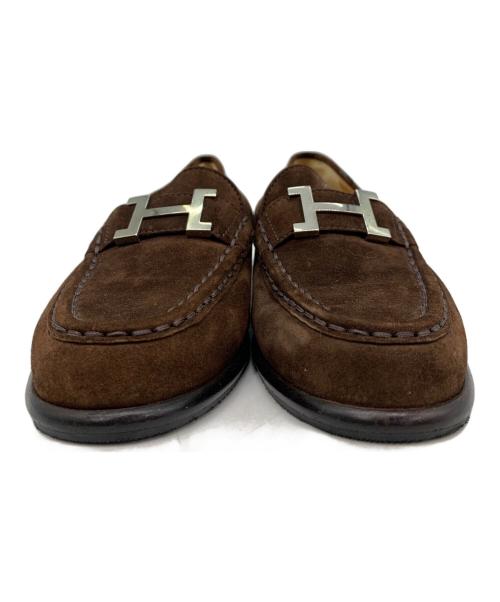 HERMES（エルメス）HERMES (エルメス) コンスタンスローファー ブラウン サイズ:34 1/2の古着・服飾アイテム