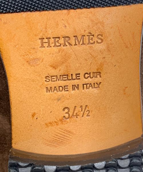 HERMES（エルメス）HERMES (エルメス) コンスタンスローファー ブラウン サイズ:34 1/2の古着・服飾アイテム