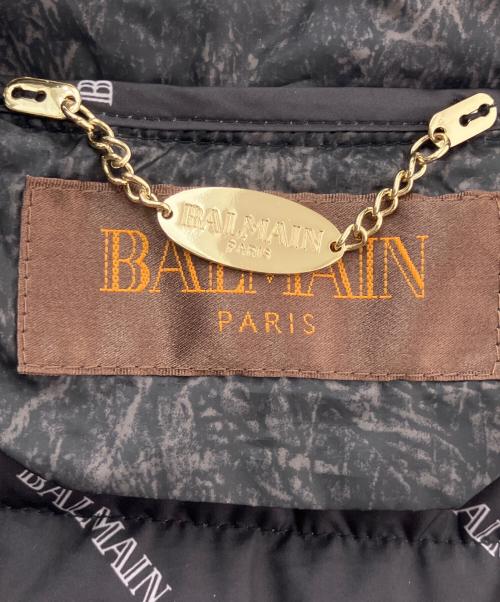 BALMAIN（バルマン）BALMAIN (バルマン) フォックスファー付ダウンコート ブラック サイズ:Ｍの古着・服飾アイテム