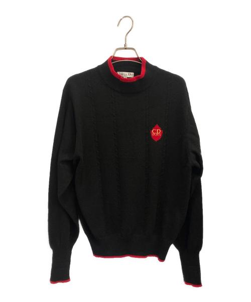 Christian Dior Sports（クリスチャン ディオールスポーツ）Christian Dior Sports (クリスチャン ディオールスポーツ) CDロゴハイネックカシミヤニット ブラック サイズ:Lの古着・服飾アイテム