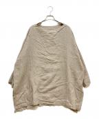 journal standard luxeジャーナルスタンダード ラックス）の古着「エアリネンボートネックブラウス」｜ベージュ