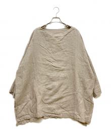 journal standard luxe（ジャーナルスタンダード ラックス）の古着「エアリネンボートネックブラウス」｜ベージュ