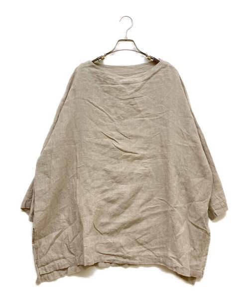 journal standard luxe（ジャーナルスタンダード ラックス）journal standard luxe (ジャーナルスタンダード ラックス) エアリネンボートネックブラウス ベージュ サイズ:SIZE Freeの古着・服飾アイテム