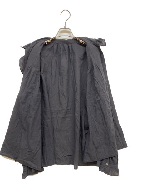 journal standard luxe（ジャーナルスタンダード ラックス）journal standard luxe (ジャーナルスタンダード ラックス) 80コットンローンフリルブラウス ブラック サイズ:freeの古着・服飾アイテム