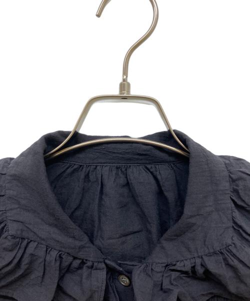 journal standard luxe（ジャーナルスタンダード ラックス）journal standard luxe (ジャーナルスタンダード ラックス) 80コットンローンフリルブラウス ブラック サイズ:freeの古着・服飾アイテム