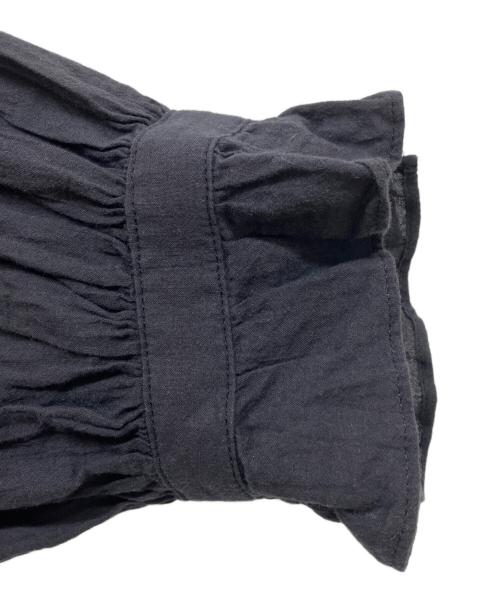 journal standard luxe（ジャーナルスタンダード ラックス）journal standard luxe (ジャーナルスタンダード ラックス) 80コットンローンフリルブラウス ブラック サイズ:freeの古着・服飾アイテム