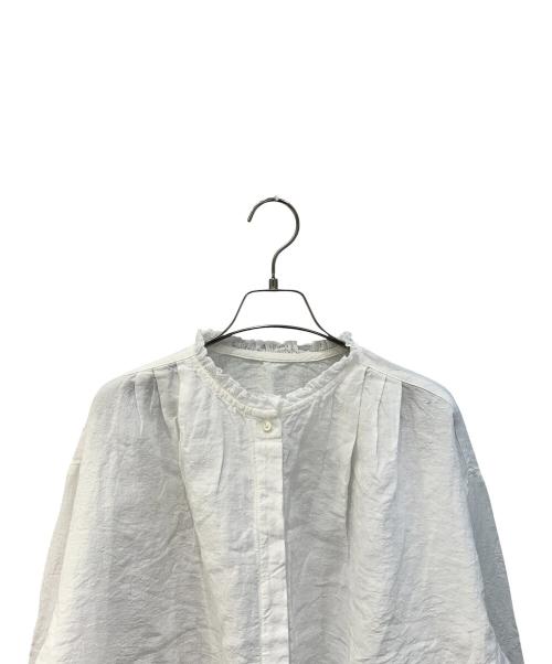 nest Robe（ネストローブ）nest Robe (ネストローブ) リネン近江晒しラミー楊柳カフブラウス ホワイト サイズ:Freeの古着・服飾アイテム