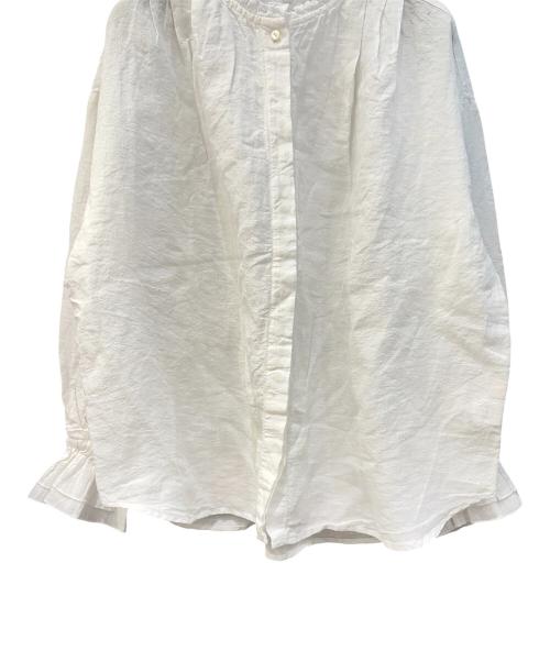nest Robe（ネストローブ）nest Robe (ネストローブ) リネン近江晒しラミー楊柳カフブラウス ホワイト サイズ:Freeの古着・服飾アイテム