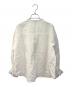nest Robe (ネストローブ) リネン近江晒しラミー楊柳カフブラウス ホワイト サイズ:Free：13000円