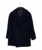 H BEAUTY&YOUTHエイチ ビューティー&ユース）の古着「W/CASHMERE MLTN P-COAT」｜ネイビー