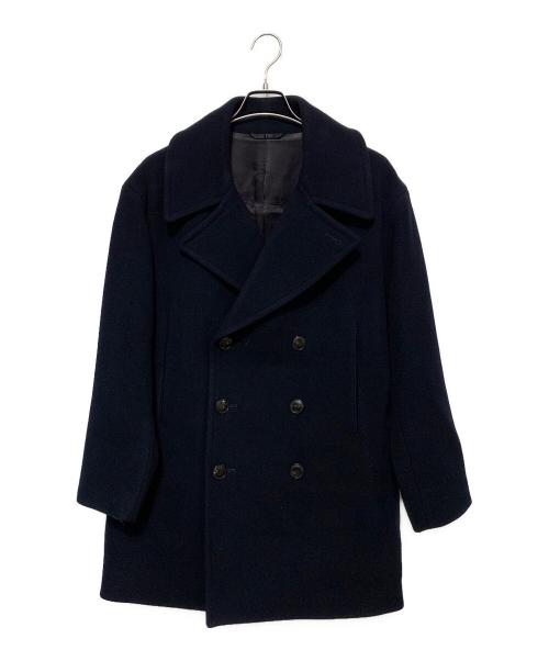 H BEAUTY&YOUTH（エイチ ビューティー&ユース）H BEAUTY&YOUTH (エイチ ビューティー&ユース) W/CASHMERE MLTN P-COAT ネイビー サイズ:Sの古着・服飾アイテム