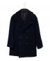 H BEAUTY&YOUTH（エイチ ビューティー&ユース）の古着「W/CASHMERE MLTN P-COAT」｜ネイビー