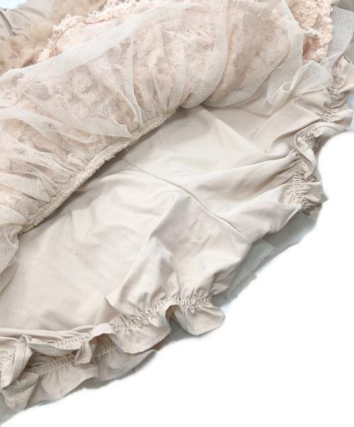 darich（ダーリッチ）darich (ダーリッチ) ランダムフリルニットセットアップ ベージュ サイズ:FREE 未使用品の古着・服飾アイテム
