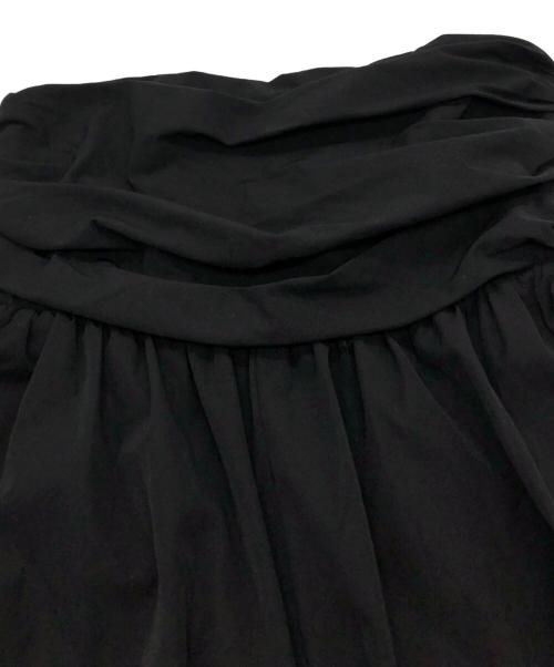 OMMO（オーエムエムオー）OMMO (オーエムエムオー) TUCK BARE ALL IN ONE/タック ベア オールインワン ブラック サイズ:36の古着・服飾アイテム