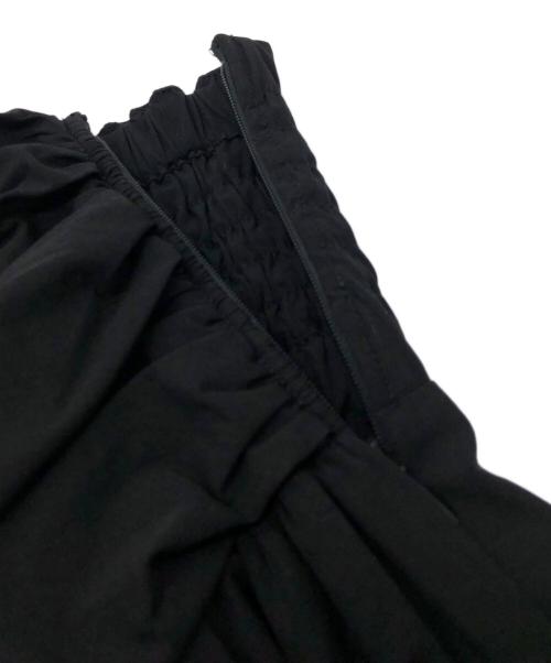 OMMO（オーエムエムオー）OMMO (オーエムエムオー) TUCK BARE ALL IN ONE/タック ベア オールインワン ブラック サイズ:36の古着・服飾アイテム