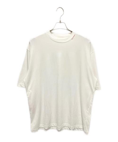 MARNI（マルニ）MARNI (マルニ) オーガニックコットンTEE ホワイト×レッド サイズ:50の古着・服飾アイテム