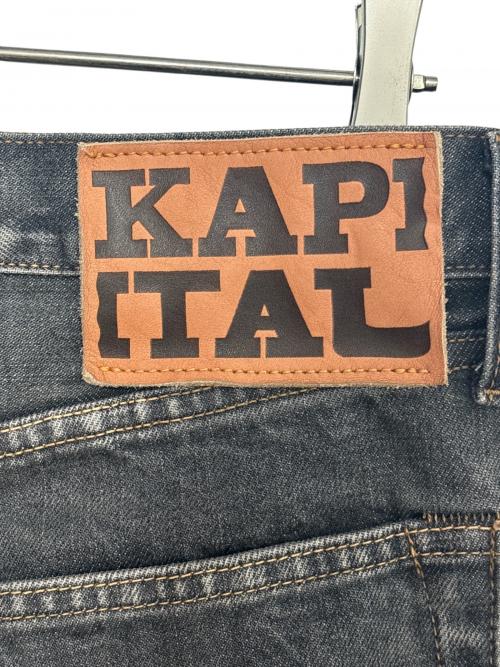 KAPITAL（キャピタル）KAPITAL (キャピタル) 14ozブラックデニム 5PモンキーCISCO(スタッズリメイク) ブラック サイズ:W32の古着・服飾アイテム
