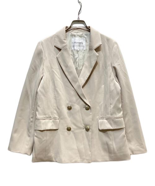 Mystrada（マイストラーダ）Mystrada (マイストラーダ) テーラードジャケット ベージュ サイズ:36の古着・服飾アイテム