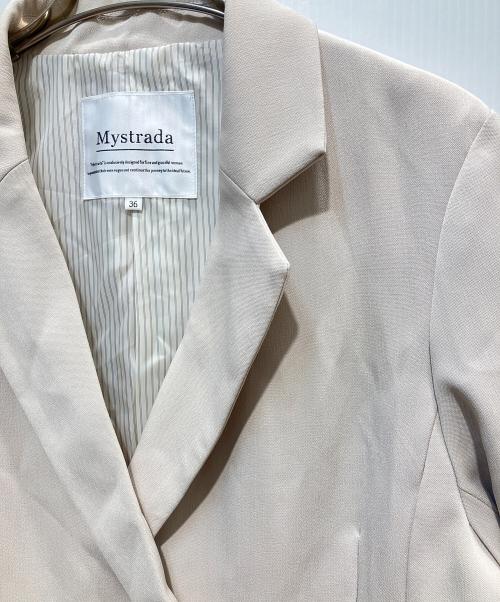 Mystrada（マイストラーダ）Mystrada (マイストラーダ) テーラードジャケット ベージュ サイズ:36の古着・服飾アイテム