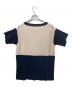 MM6 Maison Margiela (エムエムシックスメゾンマルジェラ) 半袖チュニック ベージュ×ブラック サイズ:S：5000円