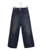 STUDIOUSステュディオス）の古着「Semi Flare Dyed Jeans」｜ブラック