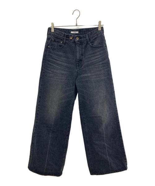 STUDIOUS（ステュディオス）STUDIOUS (ステュディオス) Semi Flare Dyed Jeans ブラック サイズ:2の古着・服飾アイテム