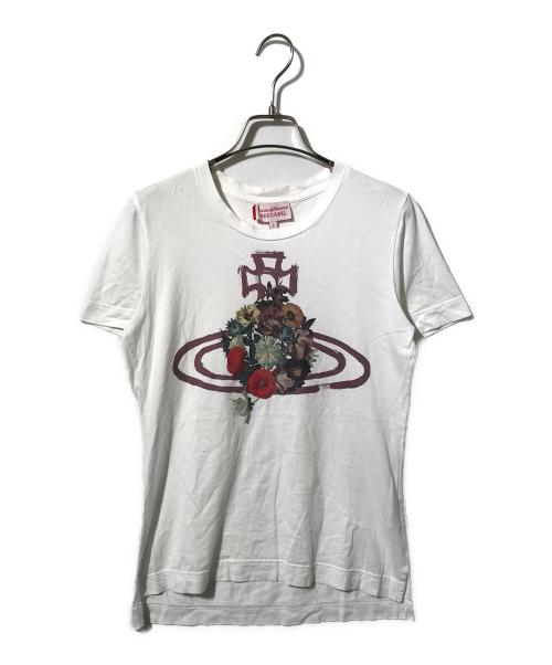 Vivienne Westwood RED LABEL（ヴィヴィアンウエストウッドレッドレーベル）Vivienne Westwood RED LABEL (ヴィヴィアンウエストウッドレッドレーベル) プリントTシャツ ホワイト サイズ:2の古着・服飾アイテム
