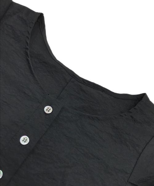 BONUM（ボナム）Bonum (ボナム) SHEER BUBBLE SLEEVE ブラウス ブラック サイズ:表記なしの古着・服飾アイテム