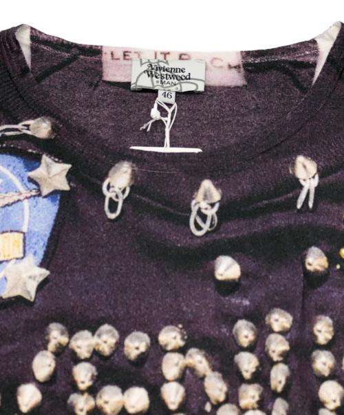 Vivienne Westwood man（ヴィヴィアン ウェストウッド マン）Vivienne Westwood man (ヴィヴィアン ウェストウッド マン) VENUS LET IT ROCK T-Shirt ホワイト×ネイビー サイズ:SIZE 46 未使用品の古着・服飾アイテム