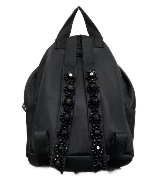 Simone Rocha（シモーネ ロシャ）Simone Rocha (シモーネ ロシャ) Beaded Utility Bow バックパック ブラックの古着・服飾アイテム