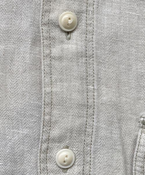 RRL（ダブルアールエル）RRL (ダブルアールエル) リネンヘリンボーンツイルワークシャツ ベージュ サイズ:Lの古着・服飾アイテム
