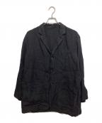 journal standard luxeジャーナルスタンダード ラックス）の古着「リネンワッシャージャケット」｜ブラック