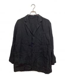 journal standard luxe（ジャーナルスタンダード ラックス）の古着「リネンワッシャージャケット」｜ブラック