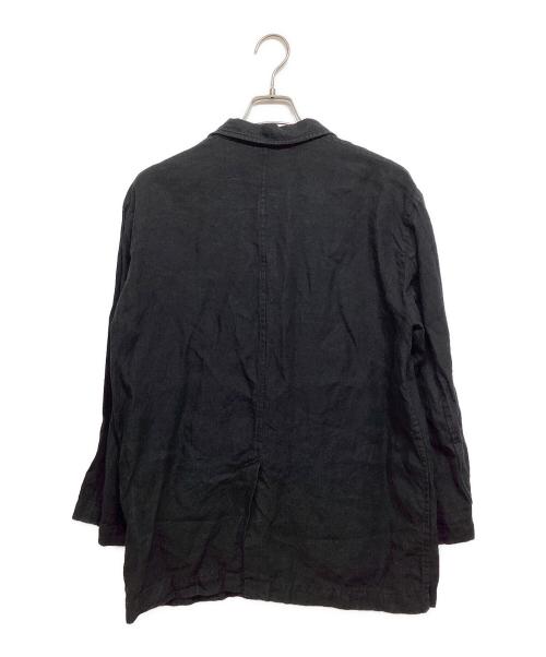 journal standard luxe（ジャーナルスタンダード ラックス）journal standard luxe (ジャーナルスタンダード ラックス) リネンワッシャージャケット ブラック サイズ:ｆの古着・服飾アイテム
