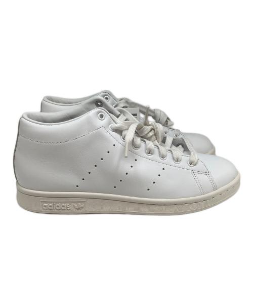adidas（アディダス）adidas (アディダス) HYKE (ハイク) ミッドカットスニーカー ホワイト サイズ:24.5cmの古着・服飾アイテム