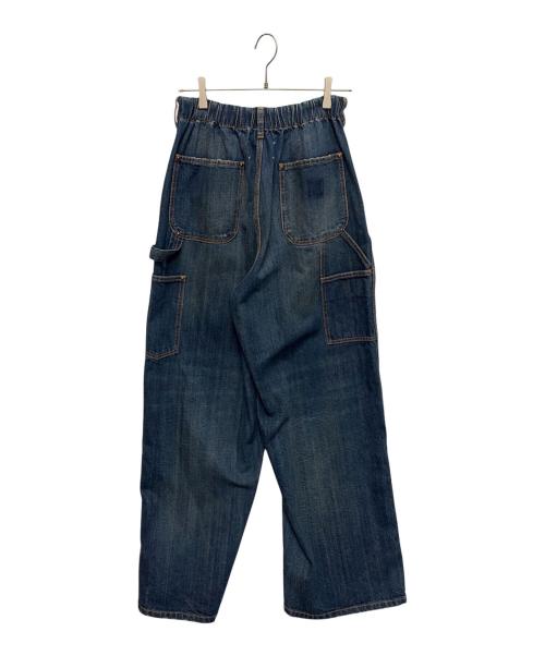 Maison Margiela（メゾンマルジェラ）Maison Margiela (メゾンマルジェラ) ダブルニー ワイドレッグ デニムパンツ インディゴ サイズ:40の古着・服飾アイテム