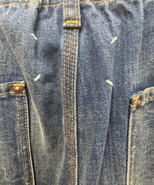 Maison Margiela（メゾンマルジェラ）Maison Margiela (メゾンマルジェラ) ダブルニー ワイドレッグ デニムパンツ インディゴ サイズ:40の古着・服飾アイテム