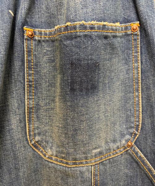 Maison Margiela（メゾンマルジェラ）Maison Margiela (メゾンマルジェラ) ダブルニー ワイドレッグ デニムパンツ インディゴ サイズ:40の古着・服飾アイテム