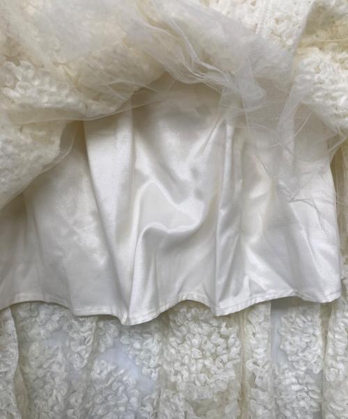 Snidel（スナイデル）Snidel (スナイデル) バリエチュールスカート アイボリー サイズ:size0 未使用品の古着・服飾アイテム