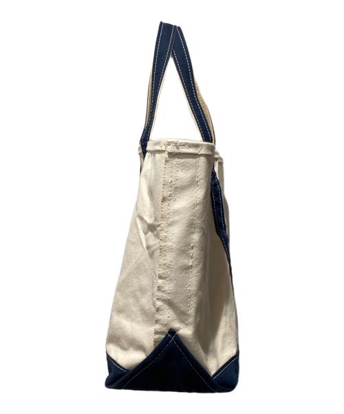 L.L.Bean（エルエルビーン）L.L.Bean (エルエルビーン) BOAT AND TOTE ネイビー×ホワイトの古着・服飾アイテム