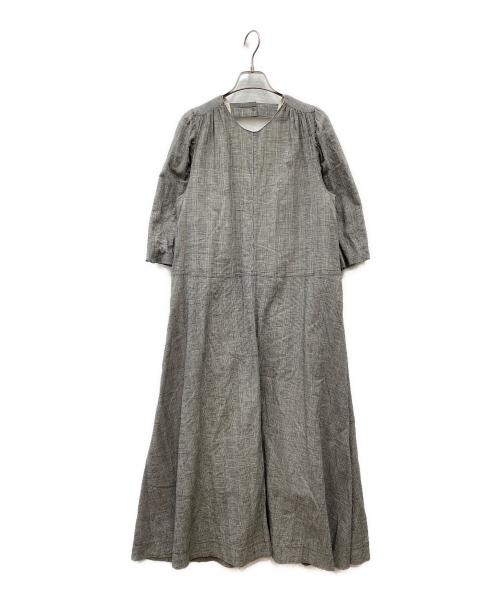 Oblada（オブラダ）oblada (オブラダ) グレンチェックワンピース グレー サイズ:Sの古着・服飾アイテム