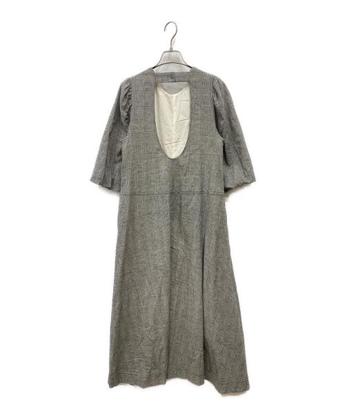 Oblada（オブラダ）oblada (オブラダ) グレンチェックワンピース グレー サイズ:Sの古着・服飾アイテム