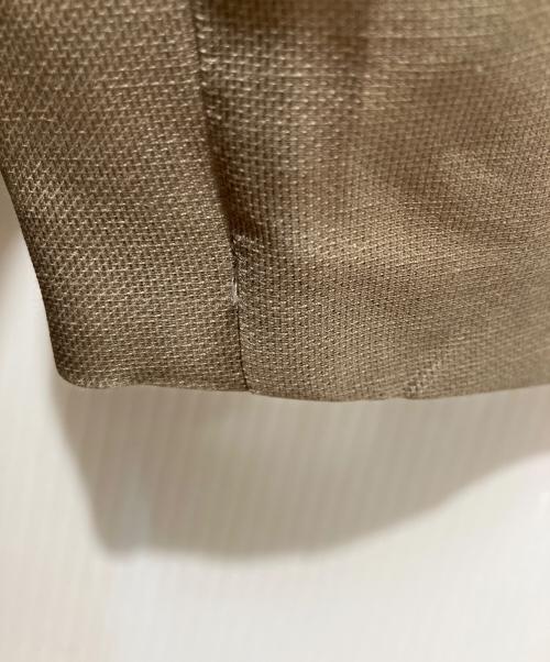BASILE 28（バジーレ28）BASILE 28 (バジーレ28) シルク麻二重織 ブラウス ブラウン サイズ:SIZE 9の古着・服飾アイテム