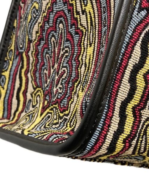ETRO（エトロ）ETRO (エトロ) ジャガード ペイズリー柄トートバッグ ブラックの古着・服飾アイテム