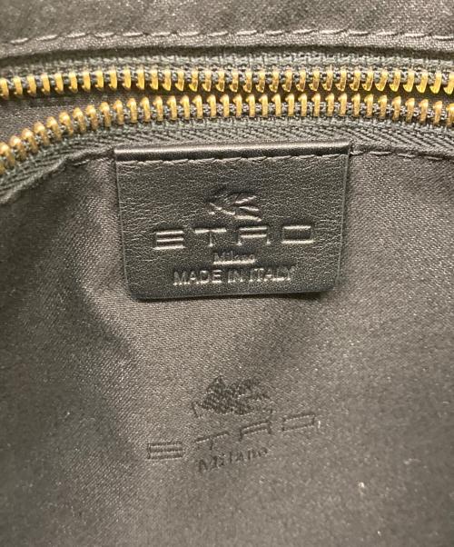 ETRO（エトロ）ETRO (エトロ) ジャガード ペイズリー柄トートバッグ ブラックの古着・服飾アイテム